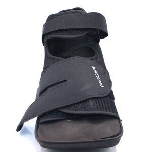 Procare Post-Op Shoe Adjustable Straps Black Mesh Lightweight Supportive Design
